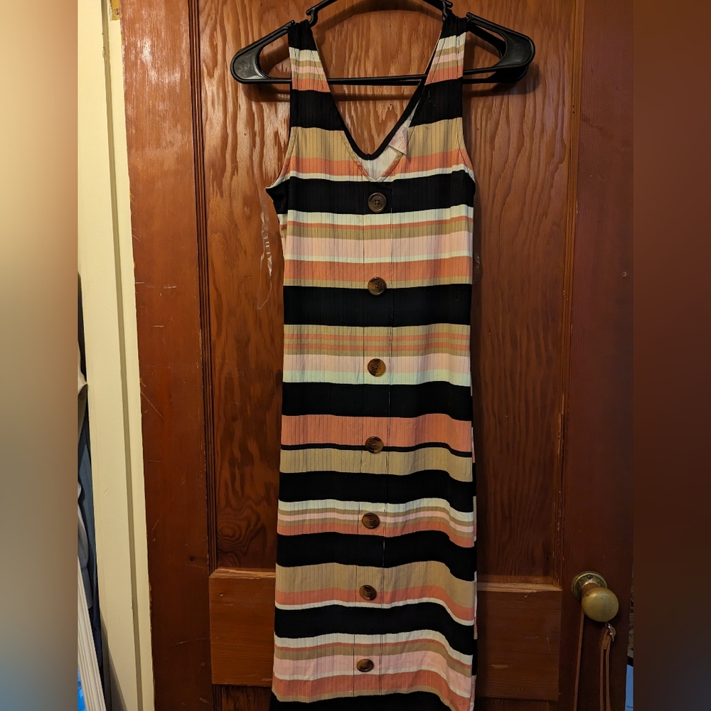 Long Striped Dress, size M. New with tags! Never worn.
